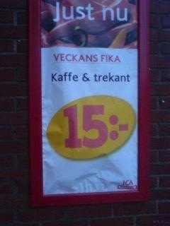 Kaffe och trekant - två saker som håller folk vakna