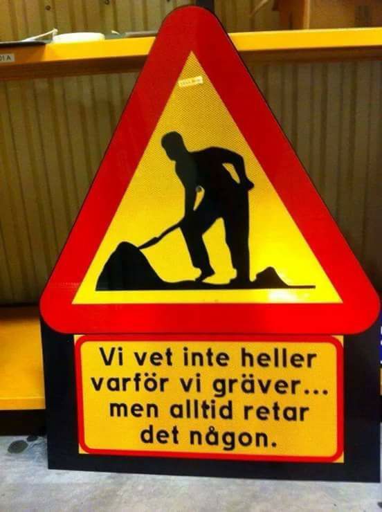 Vi vet inte varför vi gräver - existentiell kris